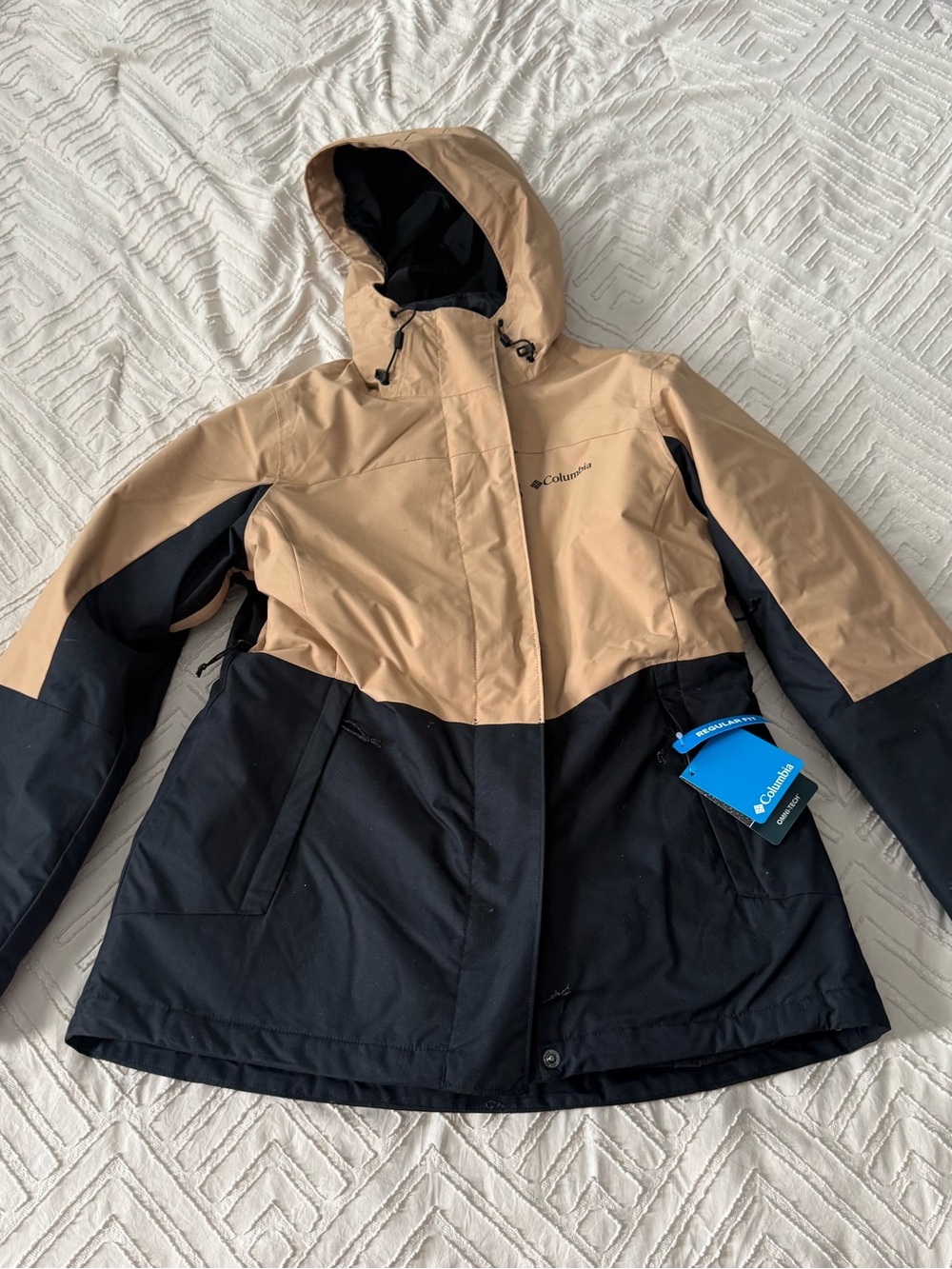 Columbia Women’s Nordic Point FS Interchange Jacket NWT Size M Tan And Black